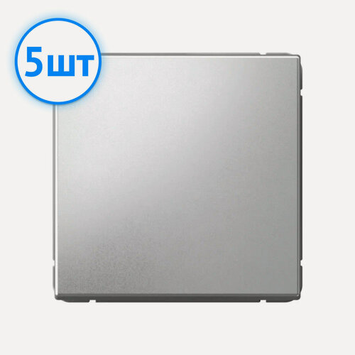 Изображение товара Механизм выключателя одноклавишный Systeme Electric ArtGallery алюминий GAL000311 (комплект из 5 шт.)