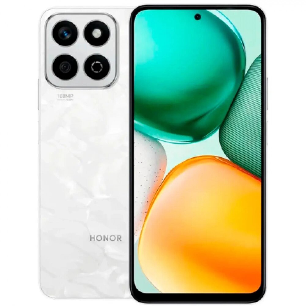 Смартфон Honor X7c 6/128 Moonlight White, дисплей 6.77" IPS, 108mp камера 5200 mAh