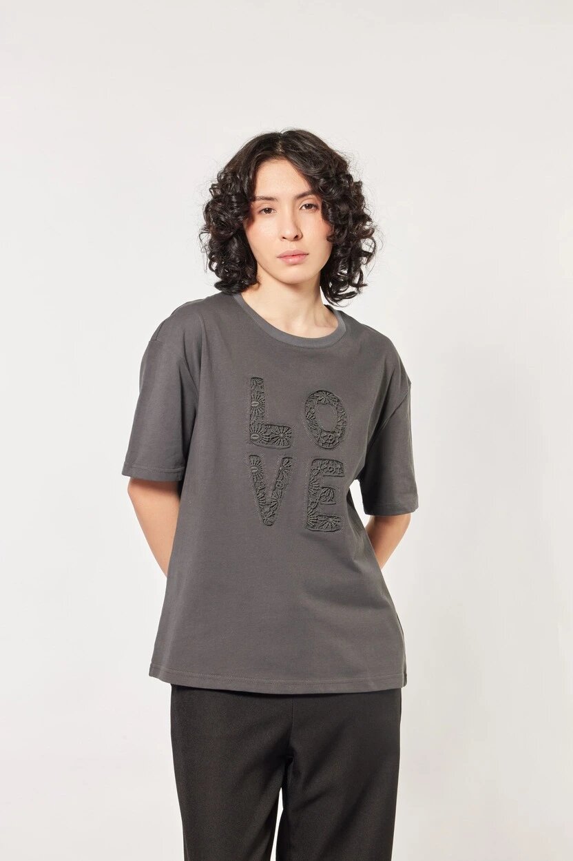 Футболка Selfie, размер M, серый — фото 1