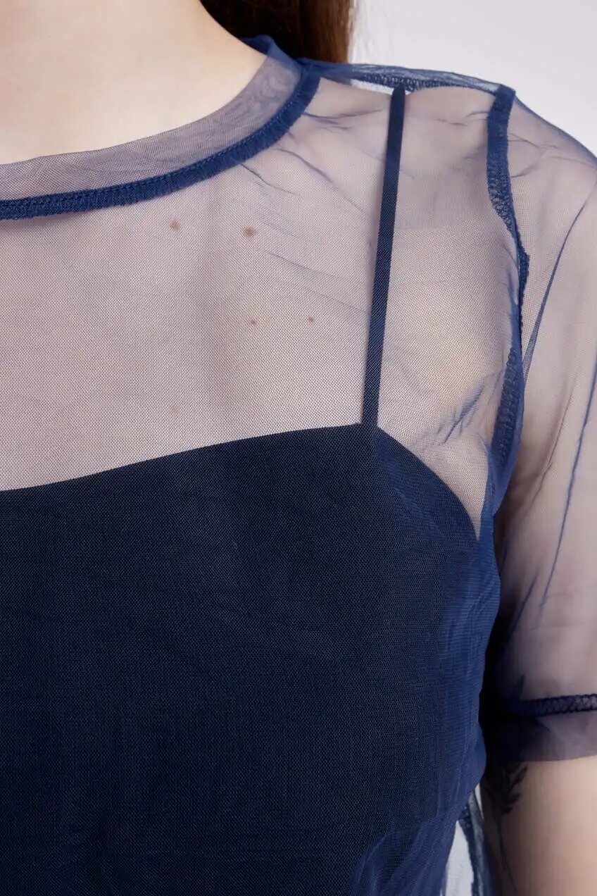 Футболка Selfie, размер L, cиний — фото 1