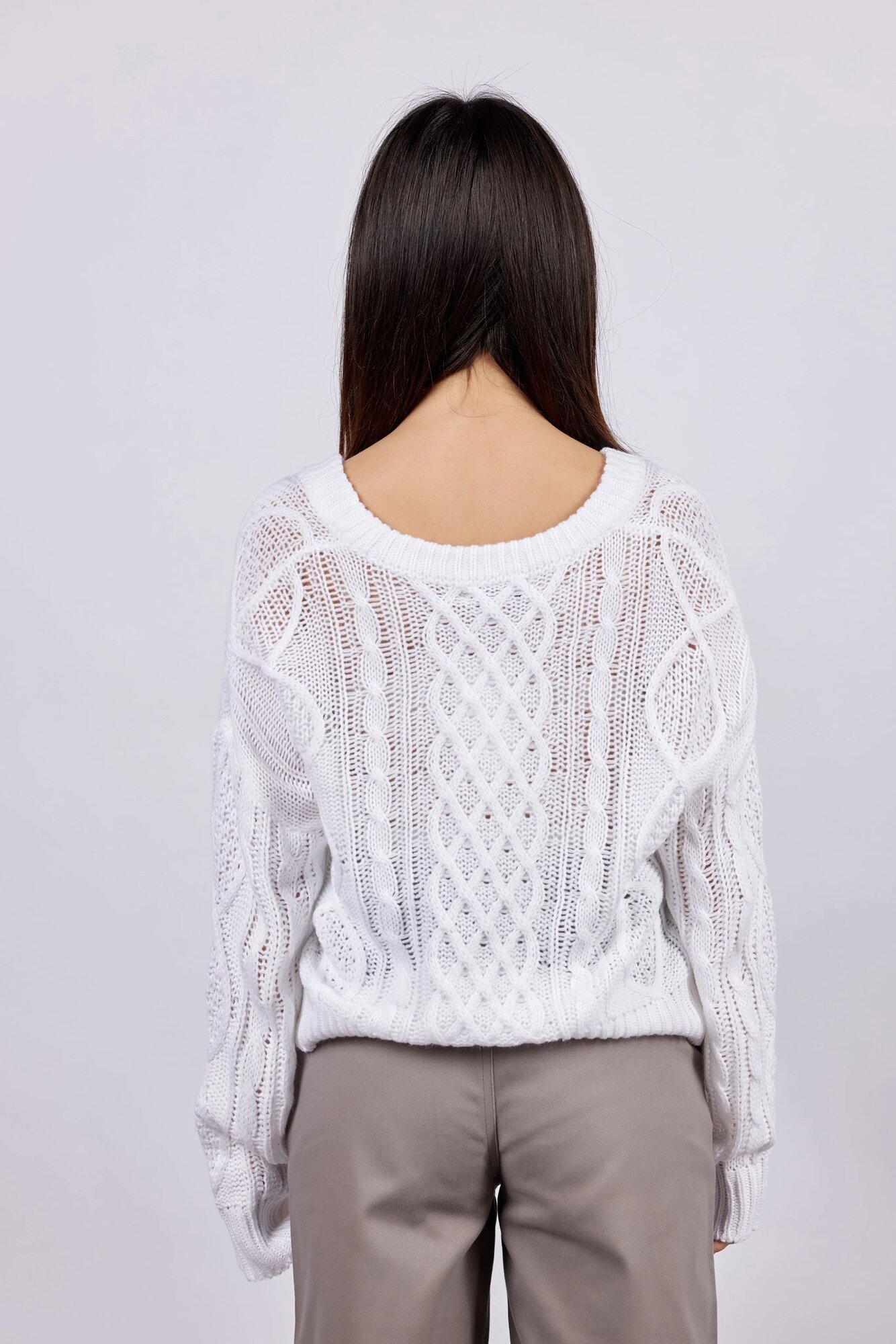 Свитер Selfie, размер S, , белый — фото 1