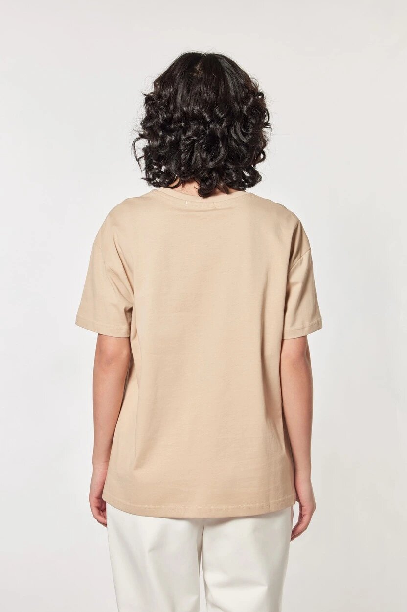 Футболка Selfie, размер S, бежевый — фото 1