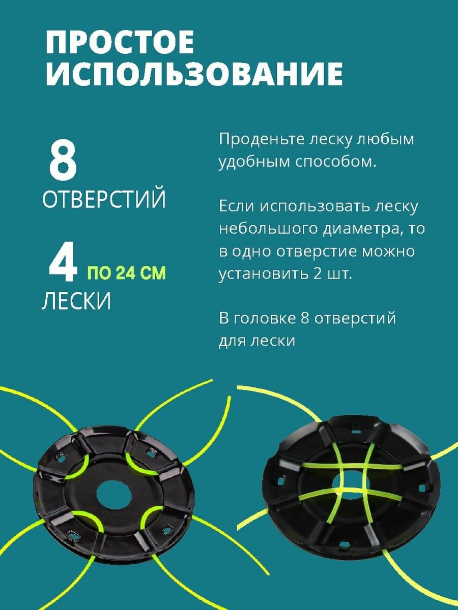 Катушка для триммера металлическая PRAKTISCHE TOOLS — фото 1