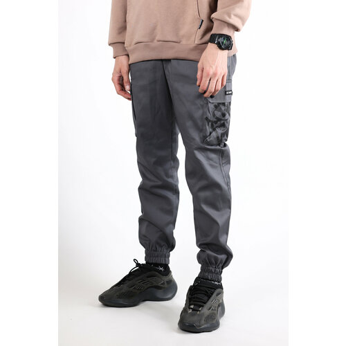 фото Брюки спортивные blk crown, размер xs, серый1