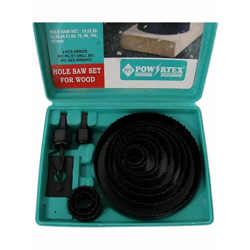 Набор коронок по дереву повышенной прочности MAXIMUM MX05549 комплектация 11 шт.