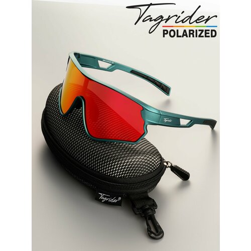 Солнцезащитные очки TAGRIDER, мультиколор, красный