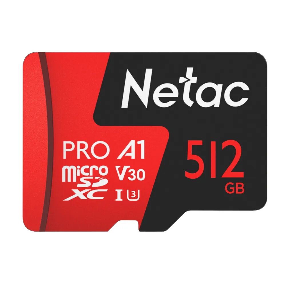 Карта памяти MicroSDXC 512 GB Class10 Netac