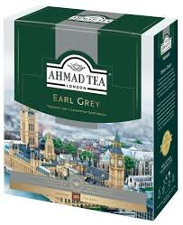 Чай Ahmad Tea "Earl Grey", черный, листовой, 100 пакетиков, 100 гр — фото 1