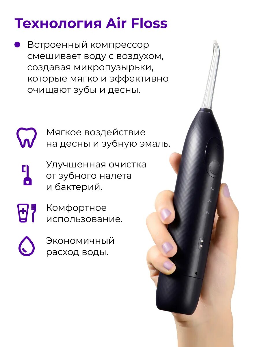 Портативный ирригатор для полости рта и чистки зубов Oclean W1 (Фиолетовый) — фото 1