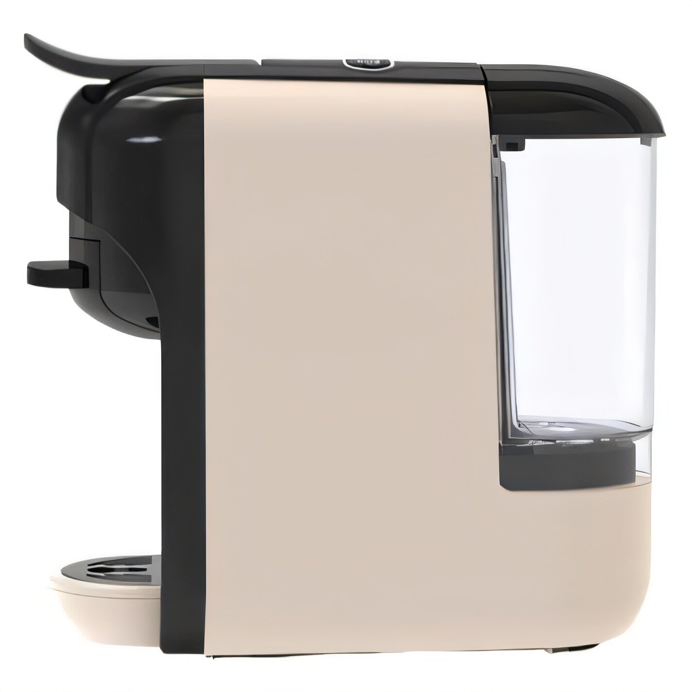 Изображение Кофемашина Xiaomi Hibrew AC-516K v.2 Yellow RU, автоматическая, 19 бар, желтая, с установкой на столе.