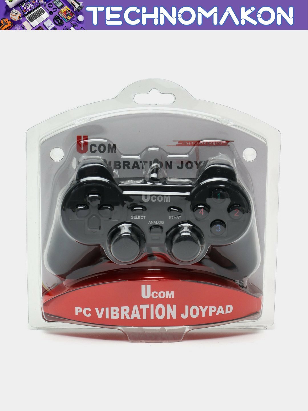Компьютерный Usb джойстик Ucom, вибрация, проводной геймпад для ПК — фото 1
