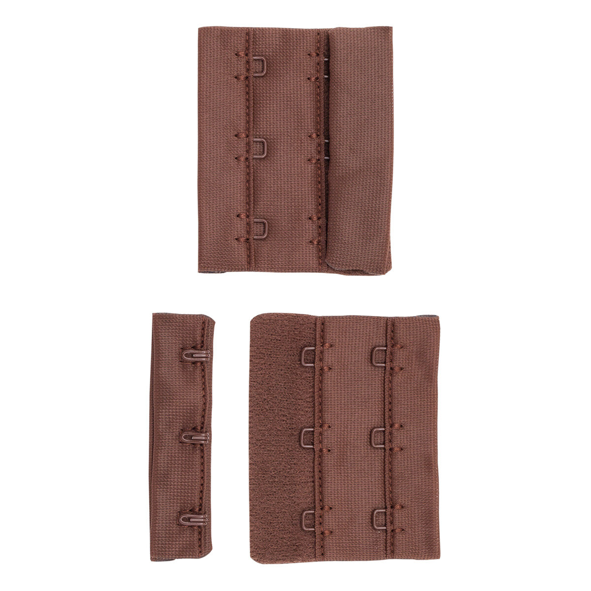 28487 Застежка для бюстгальтера, расширитель 57 мм, цвет тирамису (2462), 2 шт