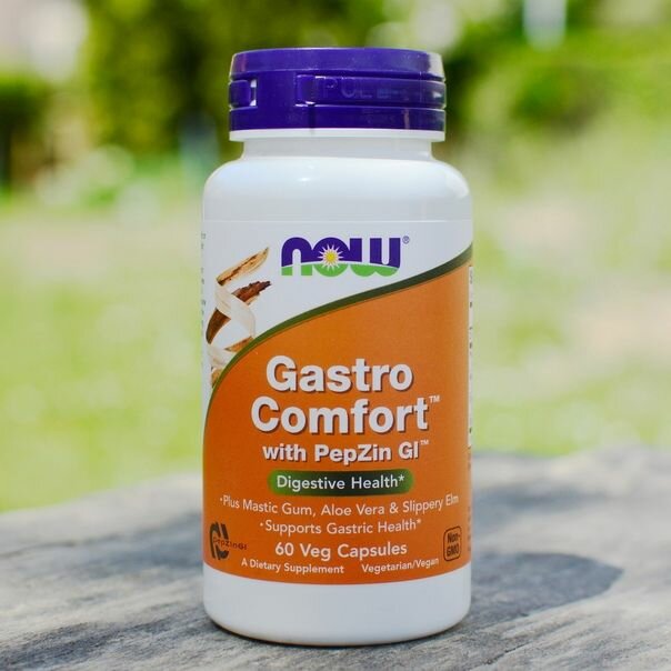 Изображение NOW Gastro Comfort With Pepzin Gi 60 капсул