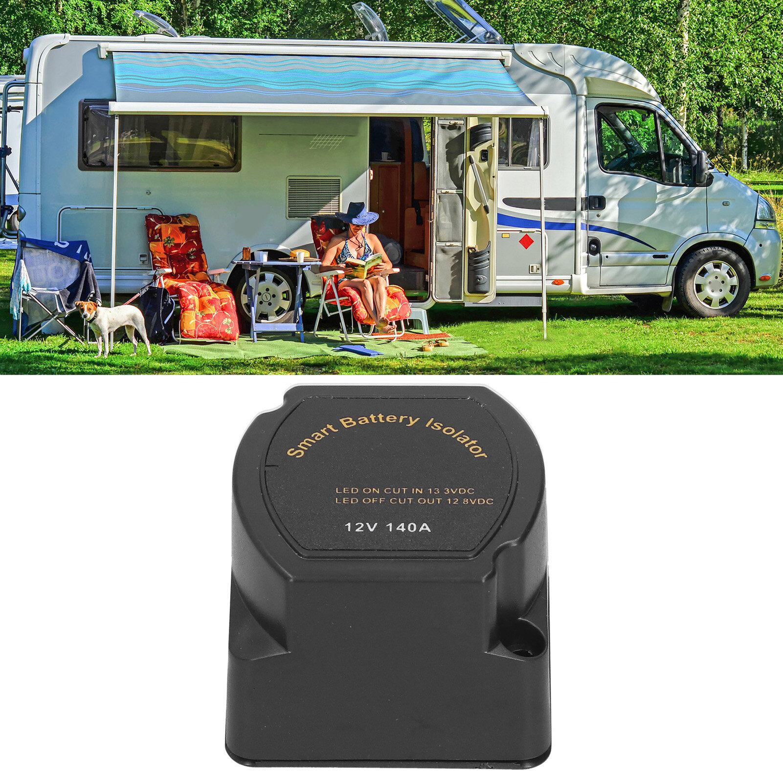 Интеллектуальная Двойная Изоляция Аккумулятора 12V 140A VSR Реле, Чувствительное К Напряжению, Автоматическое Реле Зарядки для Яхт RV