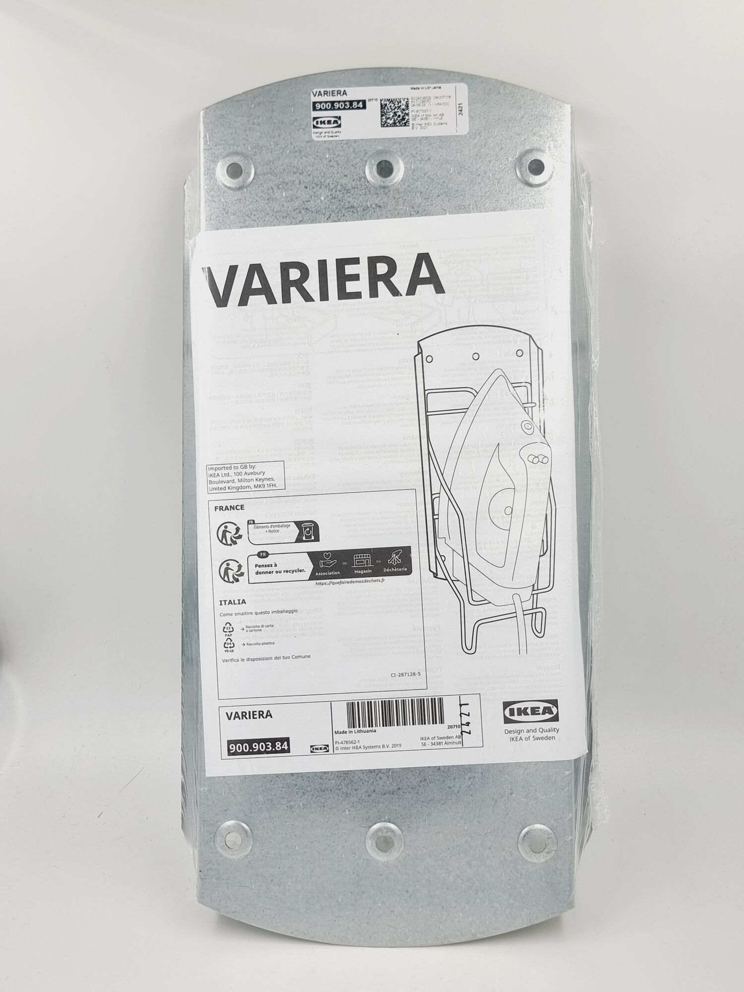 Держатель для Утюга IKEA VARIERA оцинкованный 16 см x 8 см x 24 см