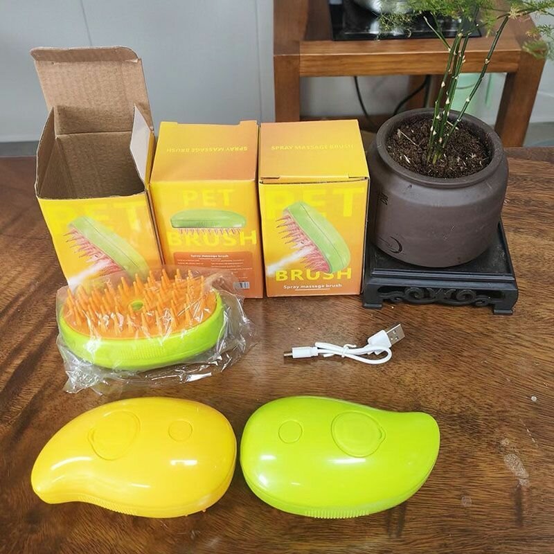 Расчески И Щетки Для Животных Xiaomi Паровая щетка-расчёска, для длинношерстных и среднешерстных животных