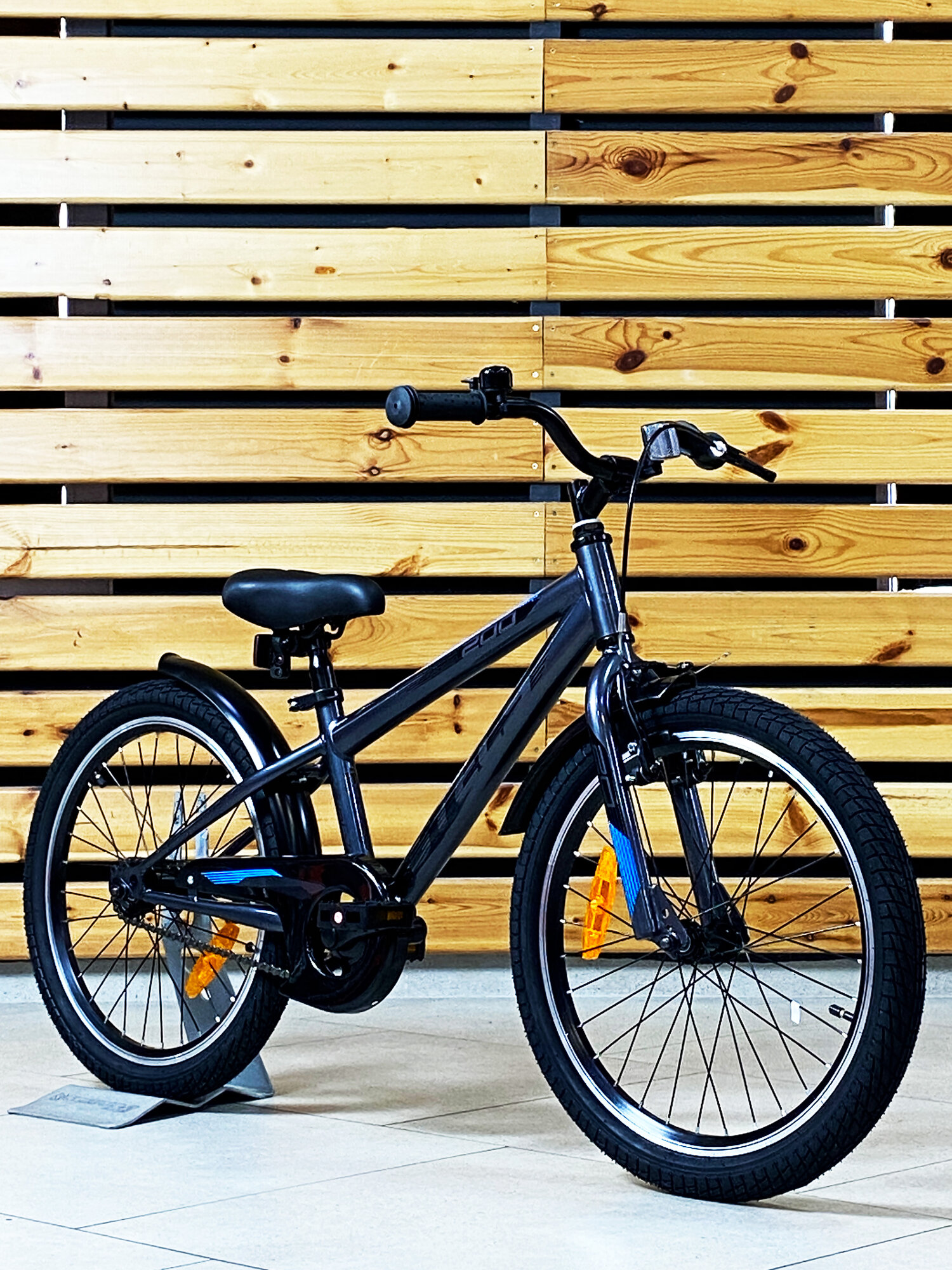 Велосипед детский 20" STELS TURBO 200 20VC (2025), серый, на рост 115-135см, городской, для мальчика для девочки — фото 1
