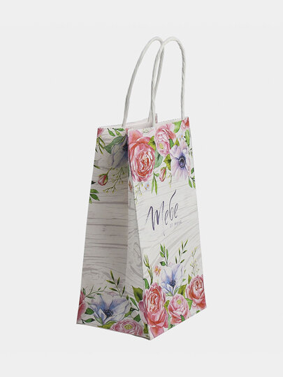 Пакет подарочный крафт, упаковка, «Тебе от меня», 12 х 21 х 9 см — фото 1