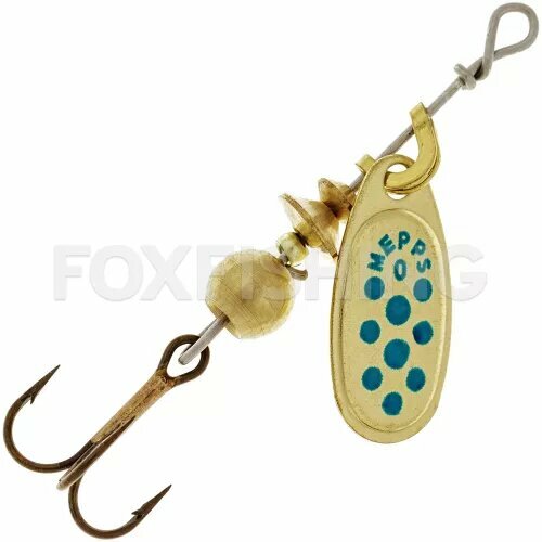 Блесна вращающиеся Mepps Comet Pts №2 4.5гр. #blue gold