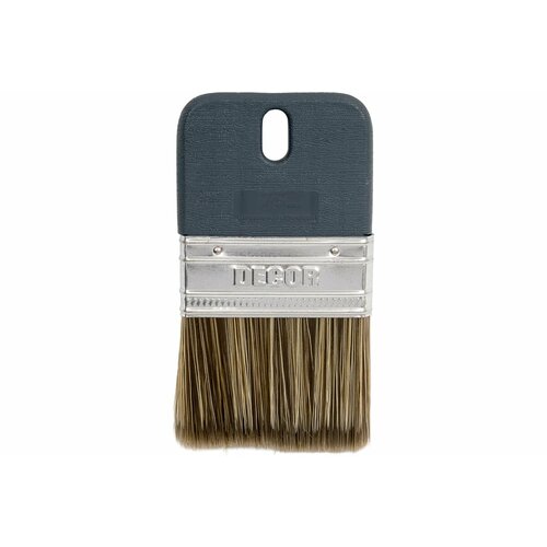 фото Decor profi 990-075 декоративная кисть для финишного покрытия 75 мм с темным ворсом