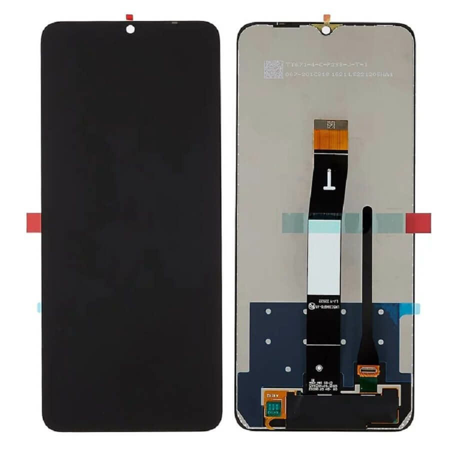 Дисплей для Xiaomi Redmi 12C, Poco C55 (22120RN86G, 22127PC95I) с тачскрином Черный