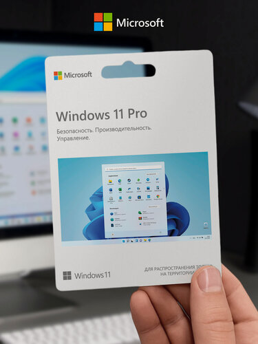 Изображение товара Ключ Windows 11 Pro, для 1 ПК, карта со сретч-слоем, привязка к учетной записи