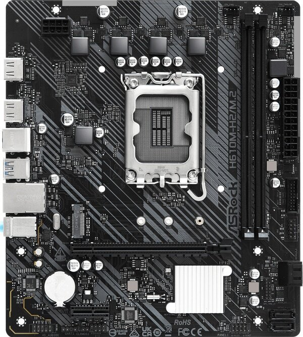 Материнская плата ASRock H610M-H2/M.2 (LGA1700, mATX) — фото 1