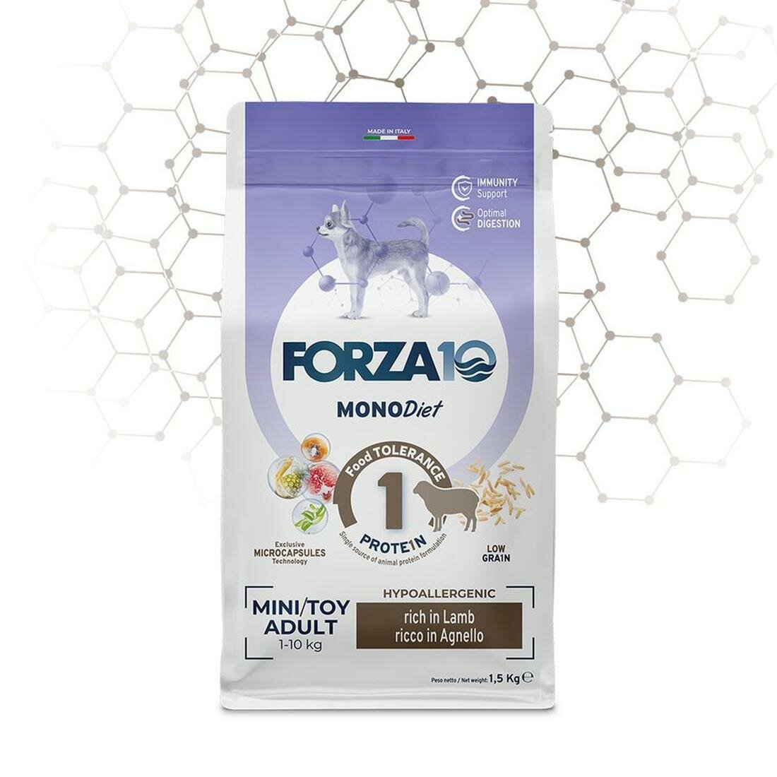 Корм для собак Forza10 "Mini Diet", гипоаллергенный, для мелких пород, 1,5кг