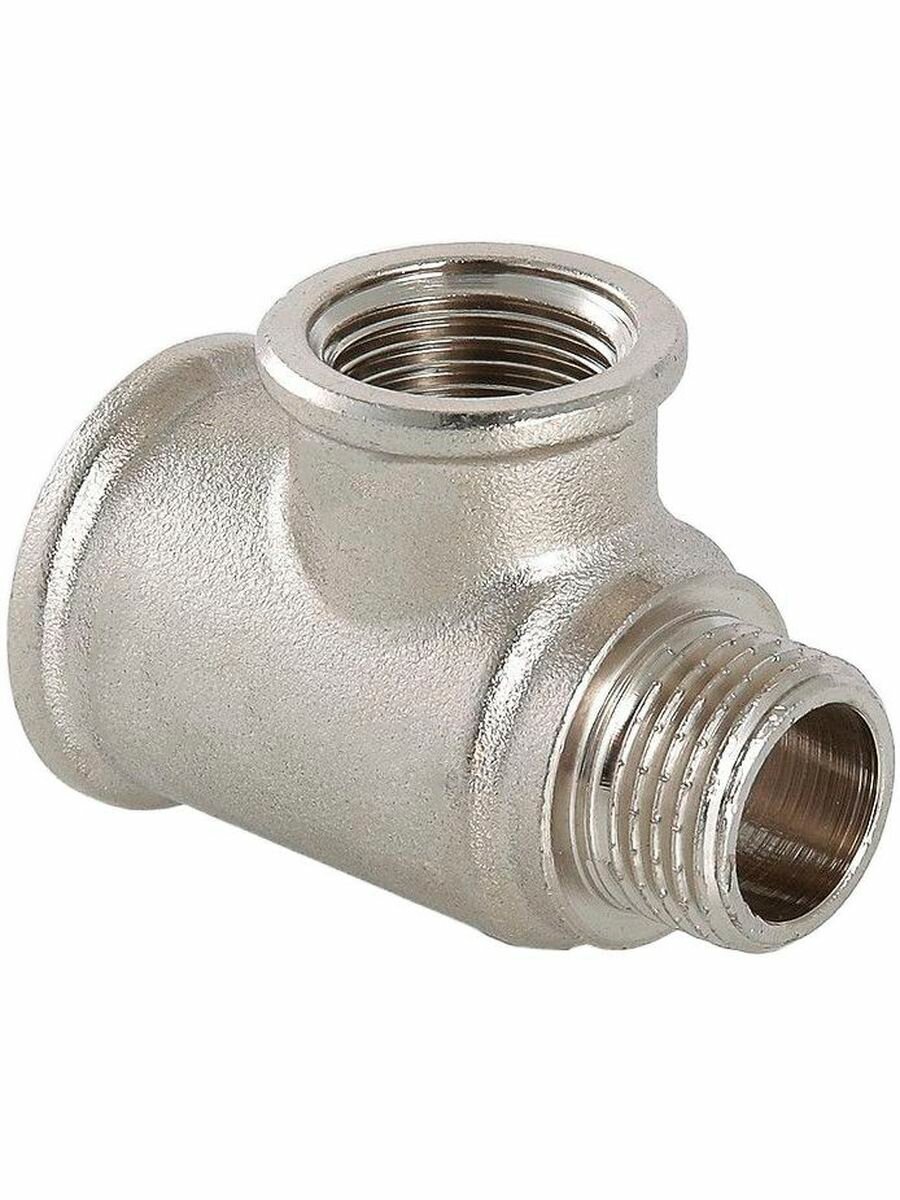 Тройник VALTEC 3/4"х1/2"х1/2" ВВН, лат. никелир, VTr.134. RN.050404