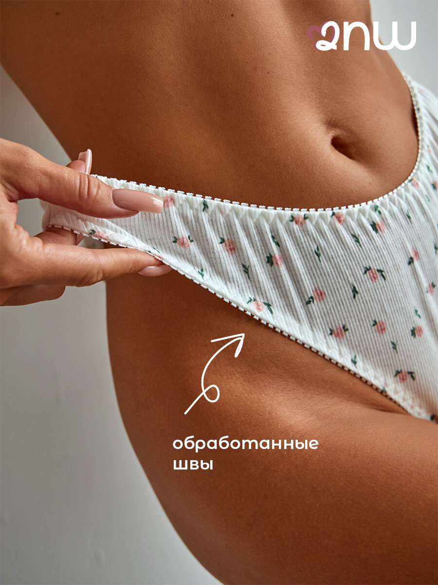 Комплект нижнего белья 2Night Wear, размер L, белый/розовый — фото 1