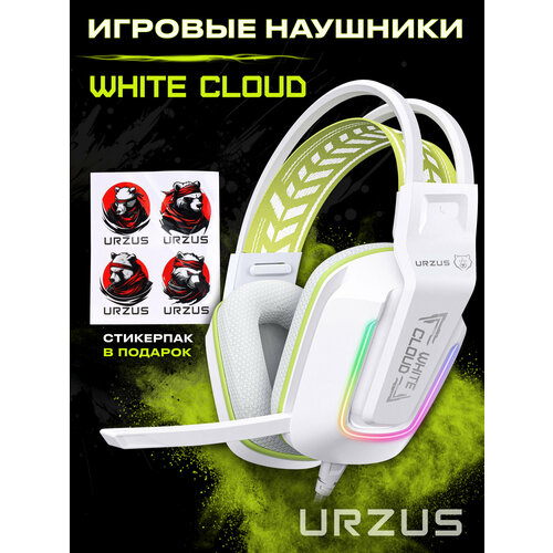 Наушники-гарнитура игровые URZUS Flare проводные с микрофоном UR-5524112 2234₽