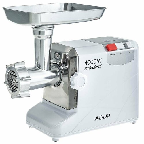 Delta Lux DE-604M белая 4000 Вт, насадки для колбас