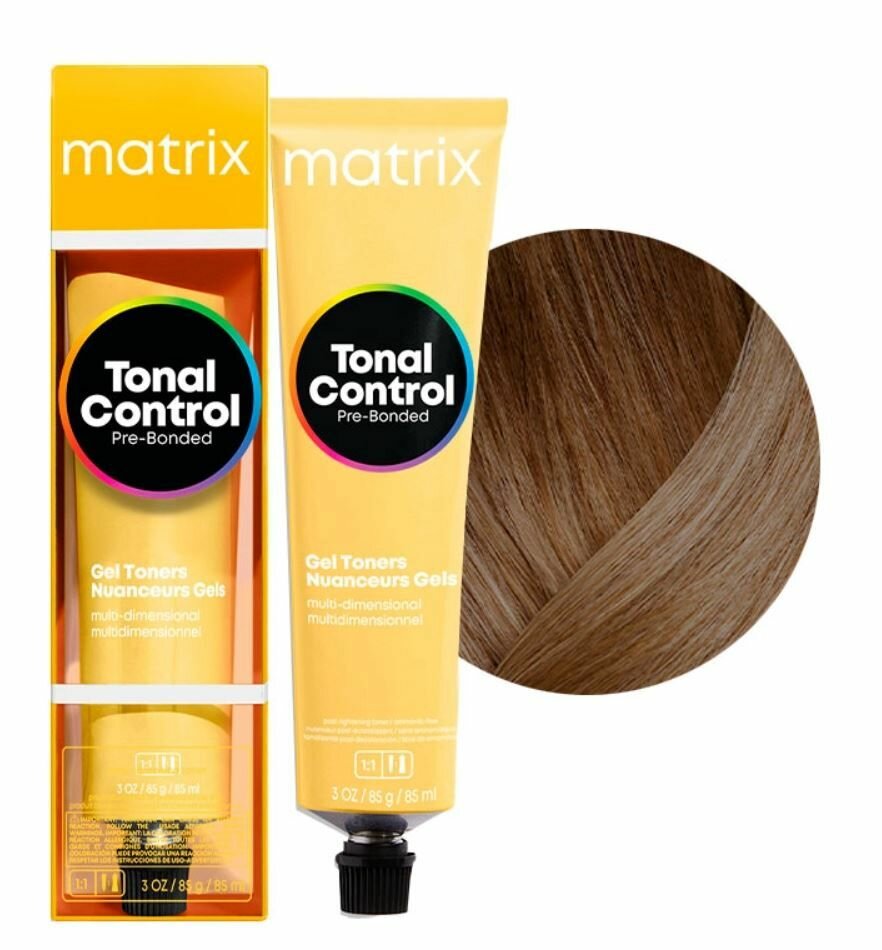 Matrix, Tonal Control Pre-Bonded, Гелевый тонер 5NW Светлый шатен натуральный 90 мл
