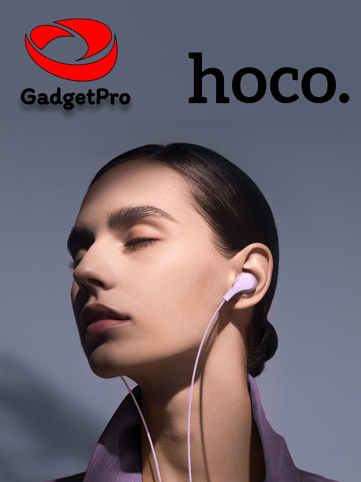 Проводные наушники Hoco M114 Jia, 3.5 мм AUX, с микрофоном и управлением, кабель 1.2 м, внутриканальные, Чёрный — фото 1