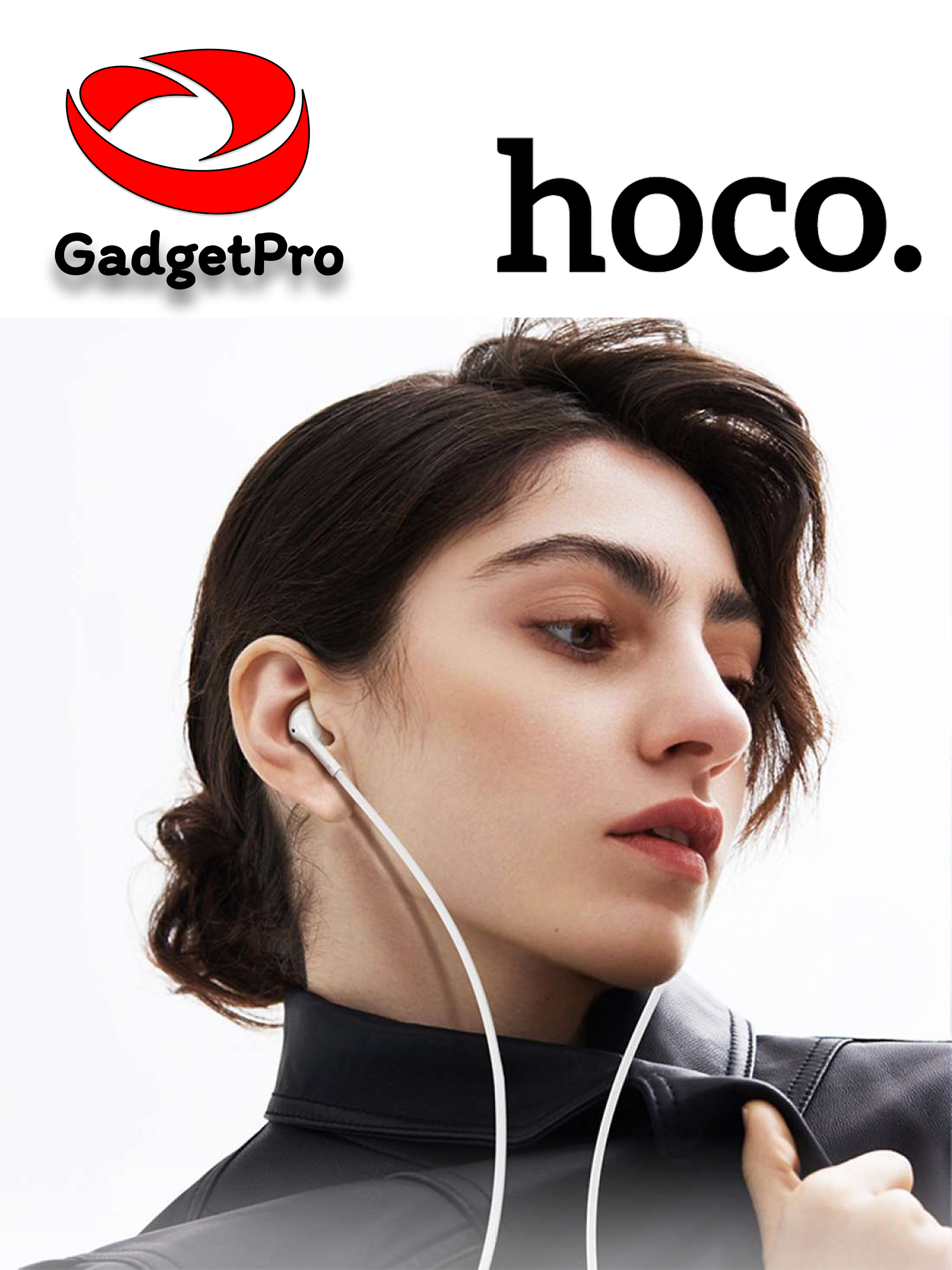Проводные наушники Hoco M115 Universal, 3.5 мм AUX, с микрофоном и кнопкой управления, кабель 1.2 м, Белый
