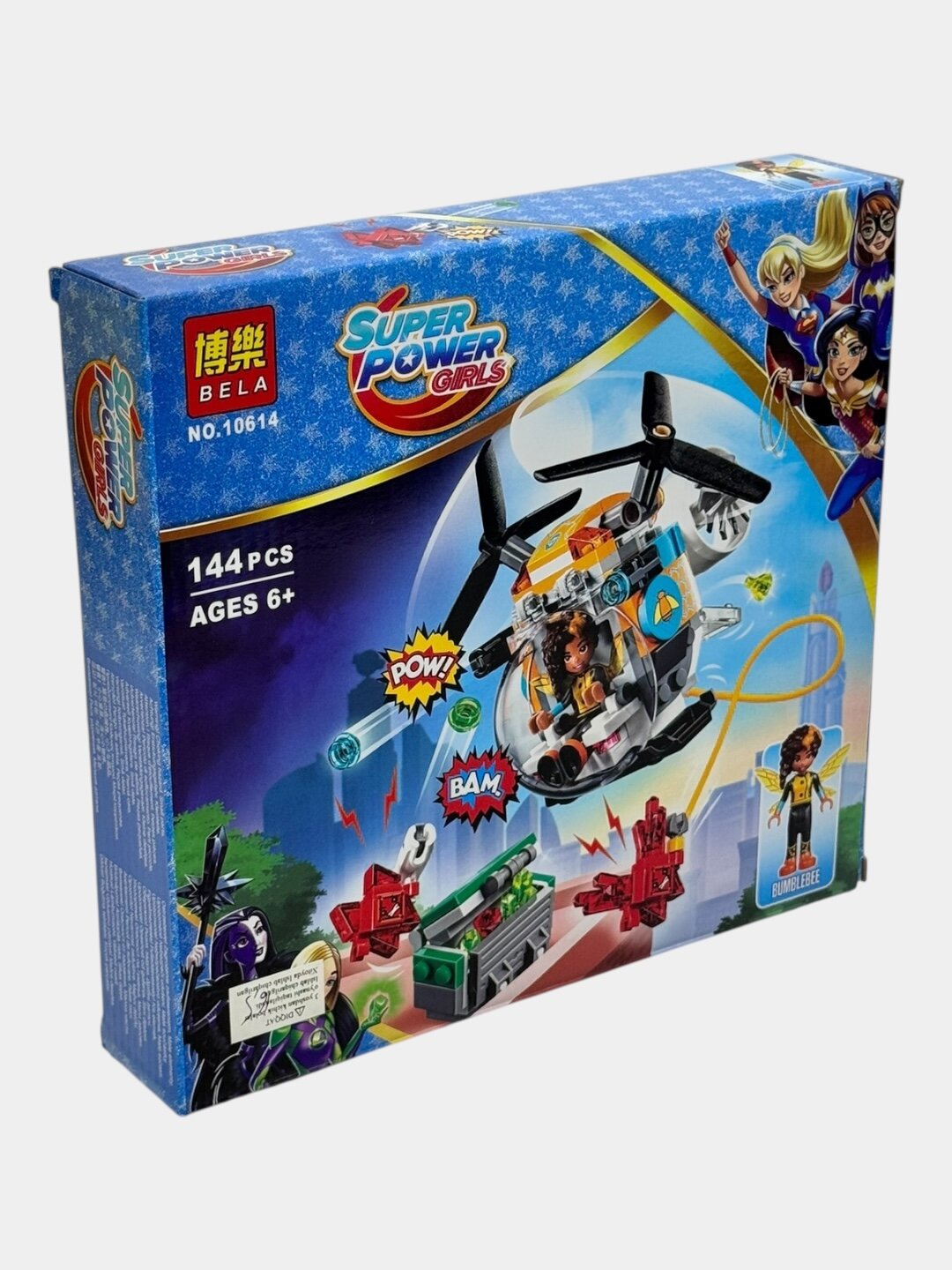 Пластиковый Конструктор Super Power Girls, 144 дет, развивающий, для детей от 6 лет. Код. 944592