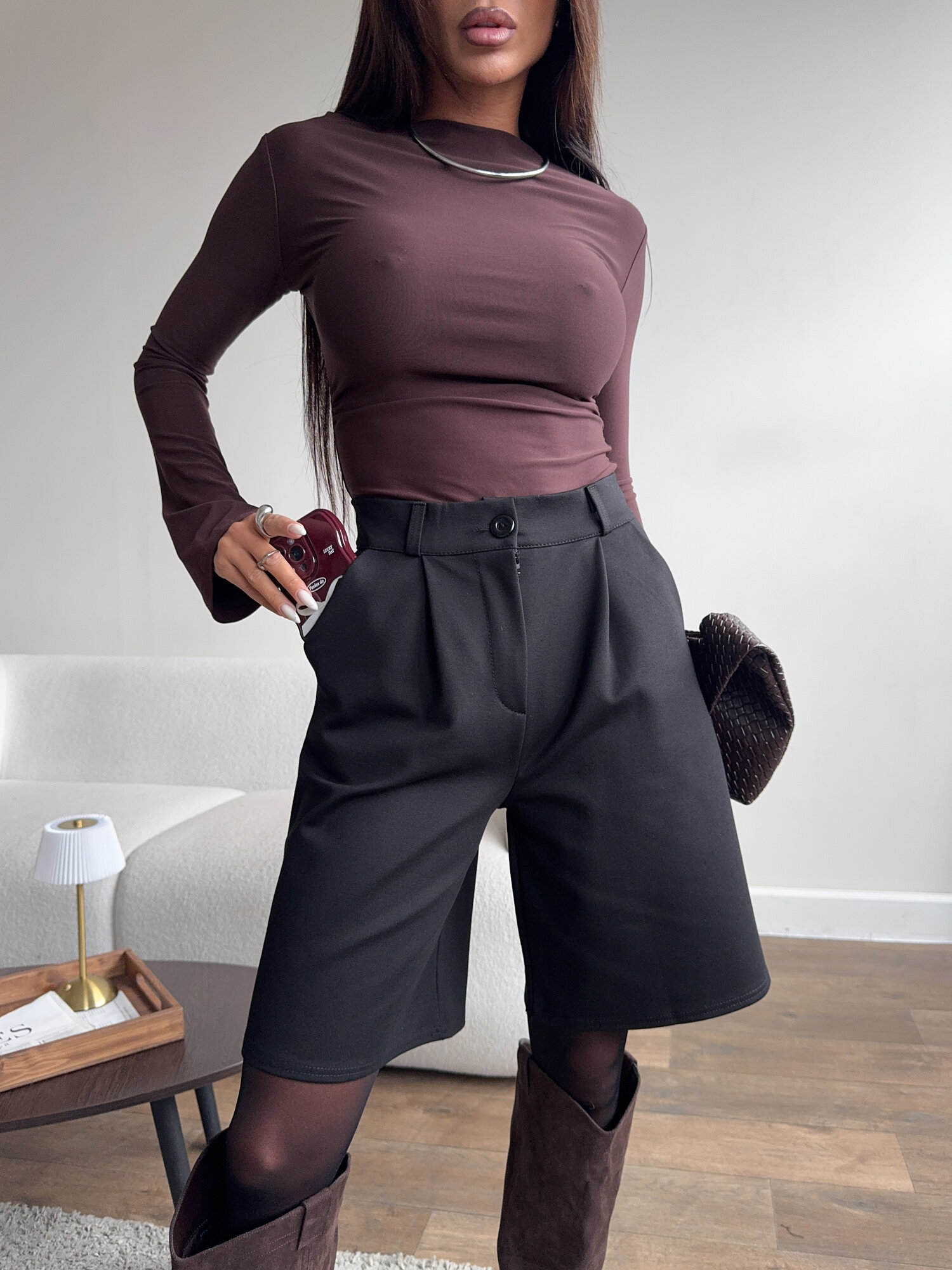 Бермуды ZoyaGrace, размер 46, черный 2