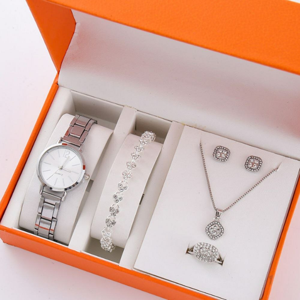 Наручные часы, silver/orange