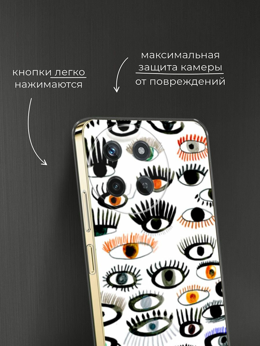 Чехол на Realme 11 4G / Реалми 11 4G с принтом "Глаза акварель" — фото 1