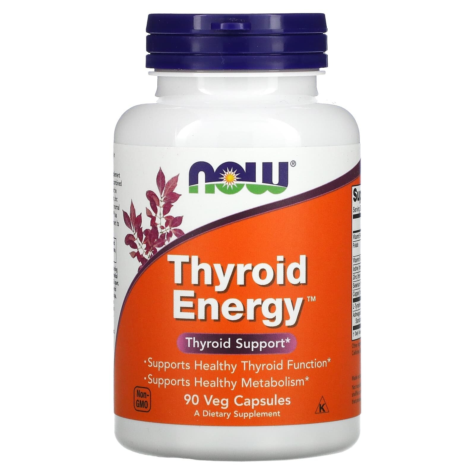 БАД NOW Foods Thyroid Energy для здоровья щитовидной железы 90 капсул