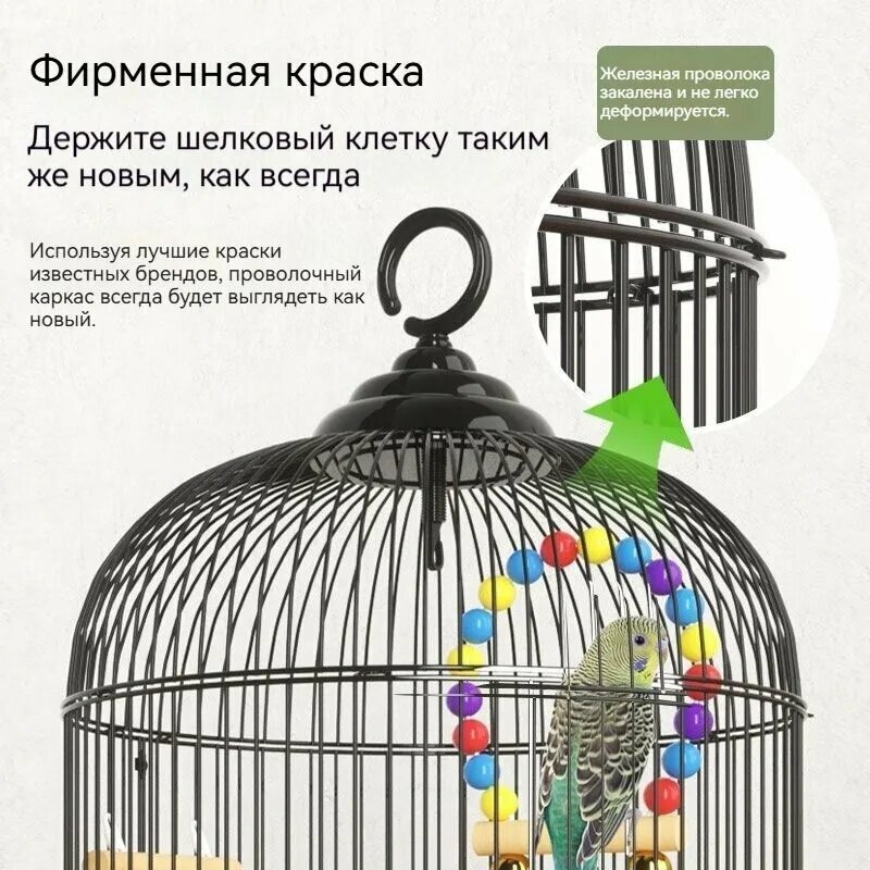 Клетка ферпласт для птиц, клетка для попугая 340*340*720