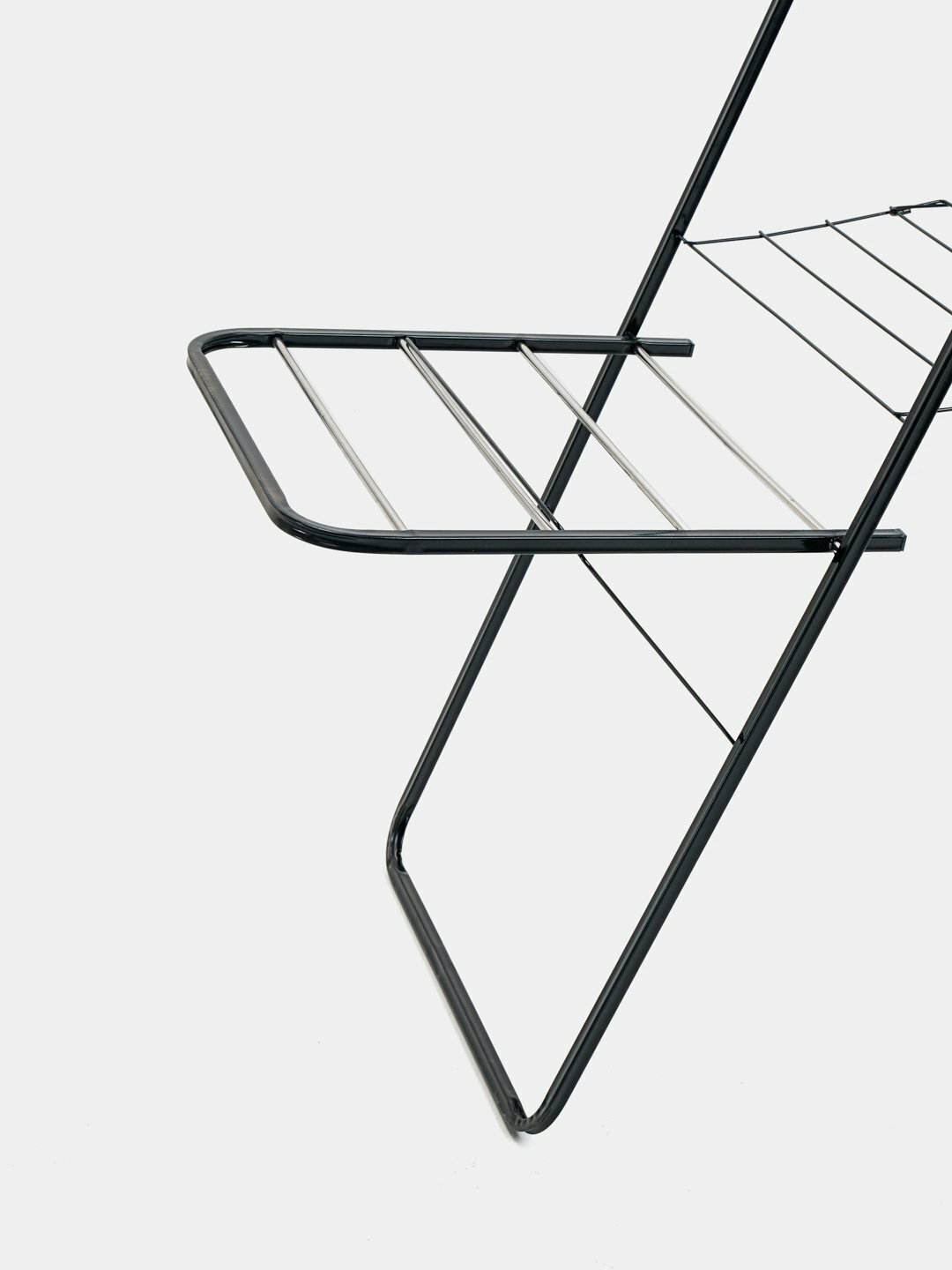 Сушилка для белья, вертикальная, складная - Черный — фото 1