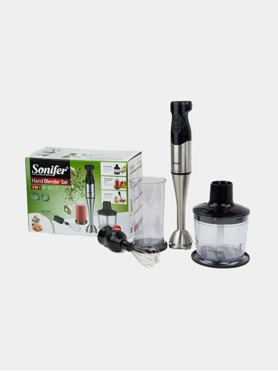 Блендер Sonifer 3 в 1 SF-8081, 600W, 6 скоростных режимов, черный