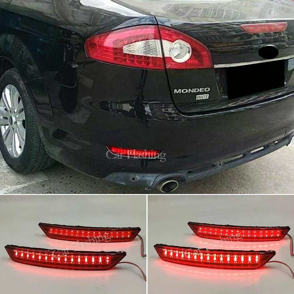 1 комплект для Ford Mondeo Sedan 2007- 2010 светодиодный задний бампер отражатель светильник.