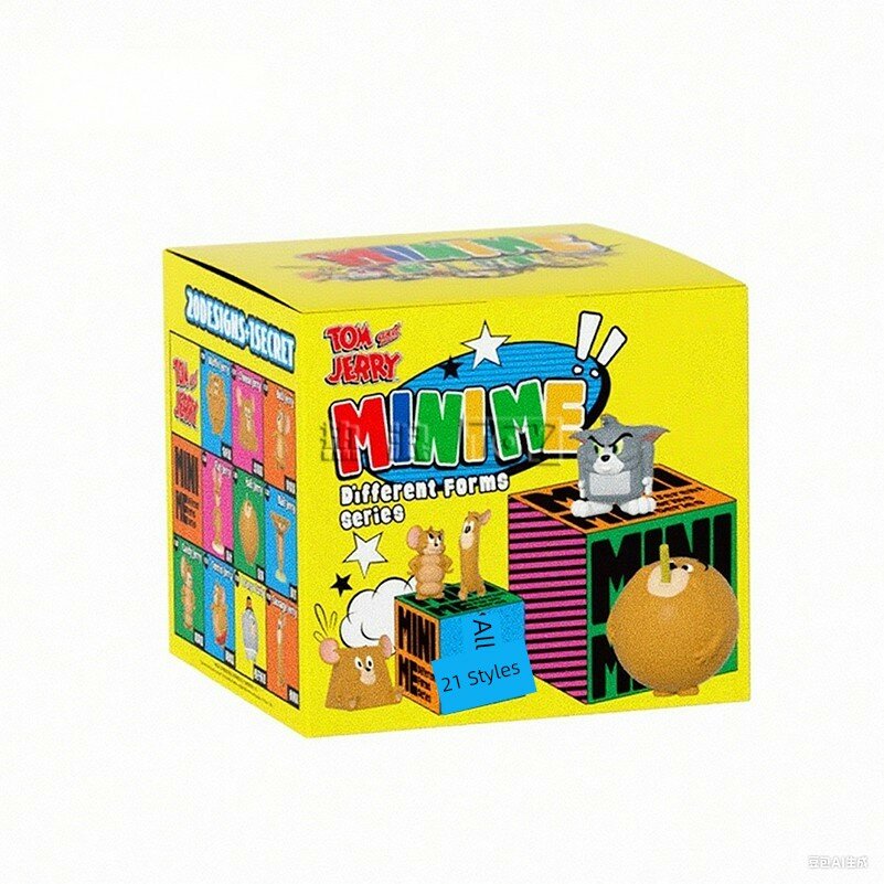 52TOYS MINIME Серия Том и Джерри Слепая Упаковка Случайные 10 Штук Официальный Лицензионный Товар