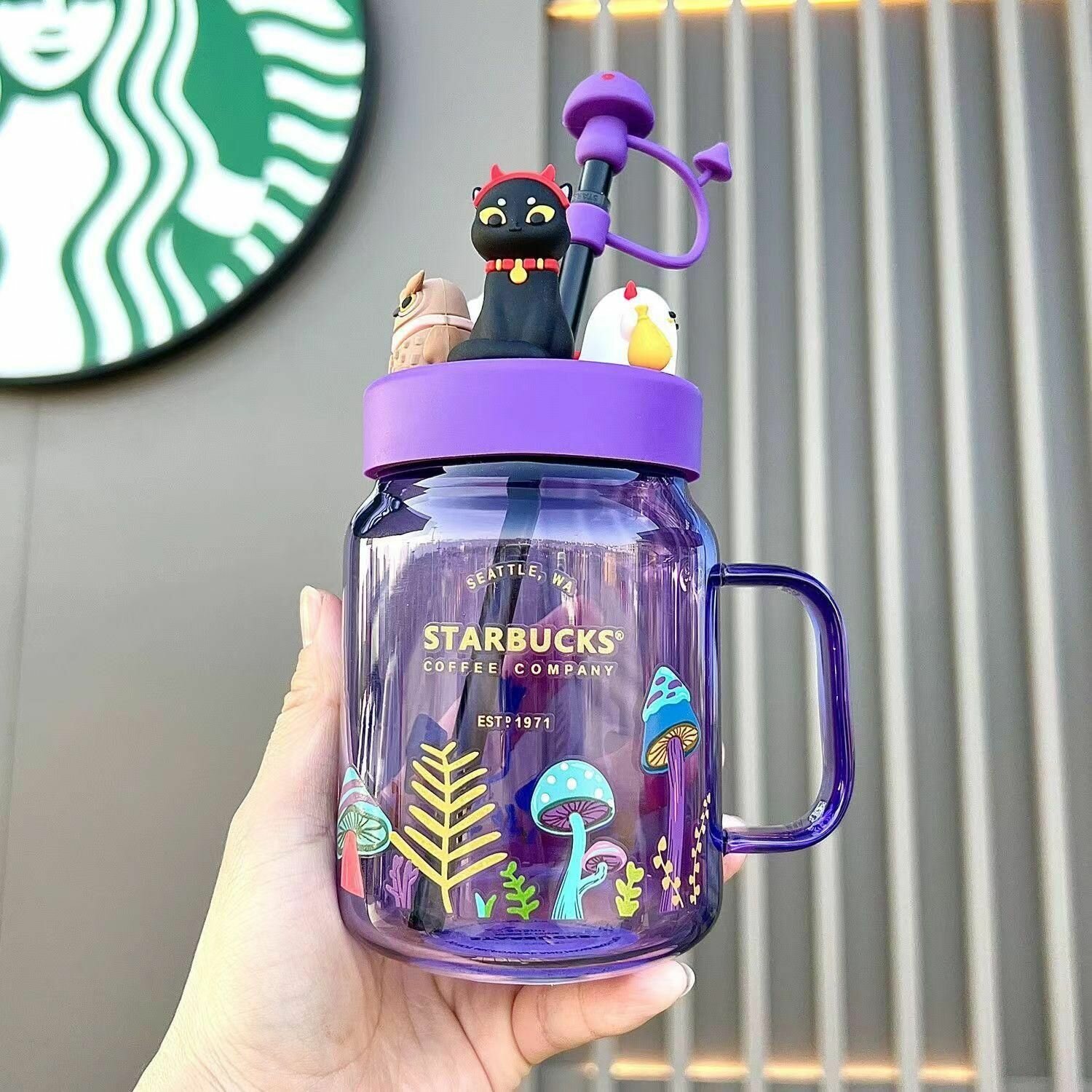 Бокалы для соломинок/стекло/Starbucks/525 ML-AFDG
