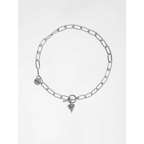 Колье ДУША_BRAND, длина 42 см, серебристый