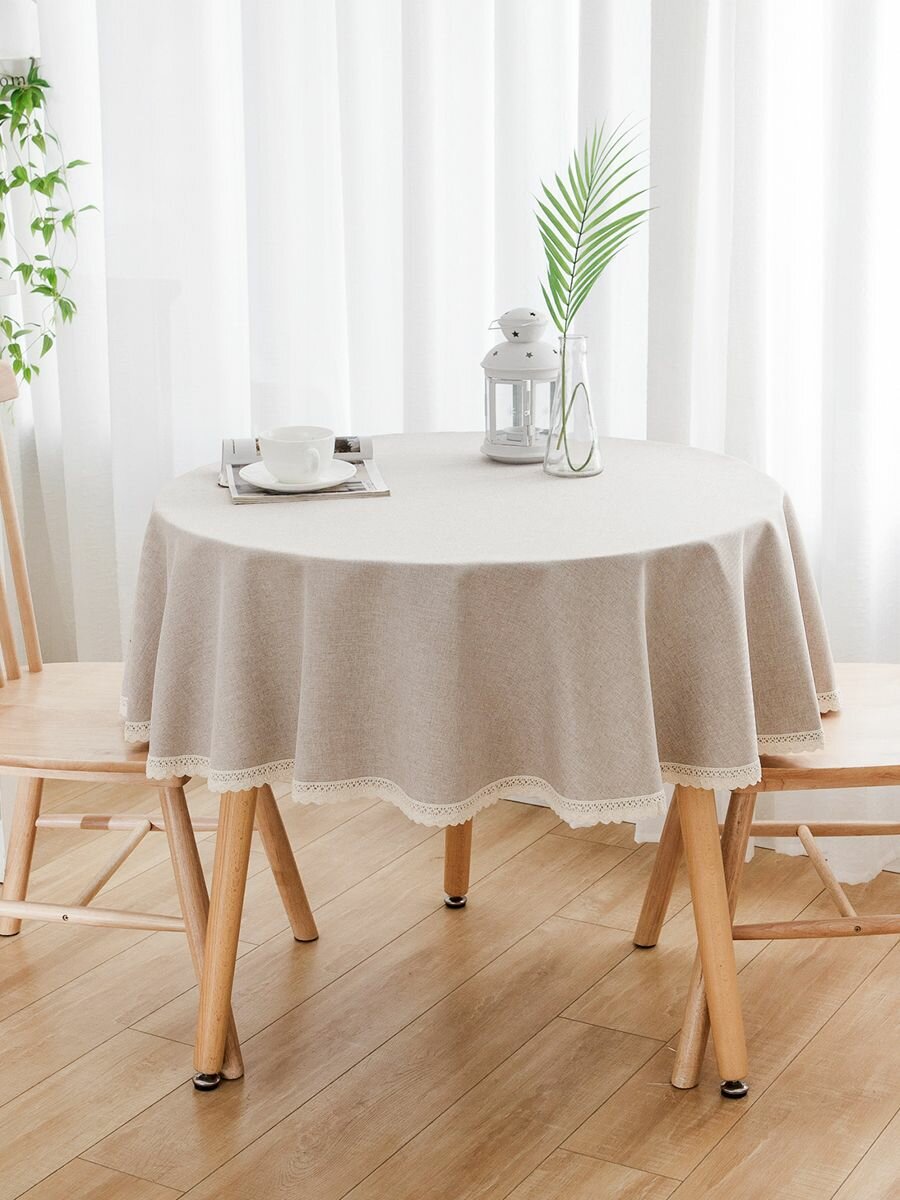 Скатерть круглая полиэстер, водоотталкивающей 120CM