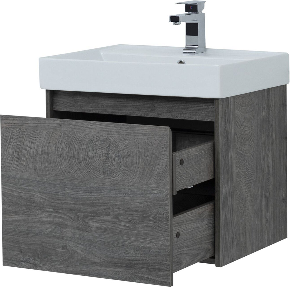 Тумба под раковину Aquanet Nova Lite 60 см 242570 с 1 ящиком, венге - фото №10