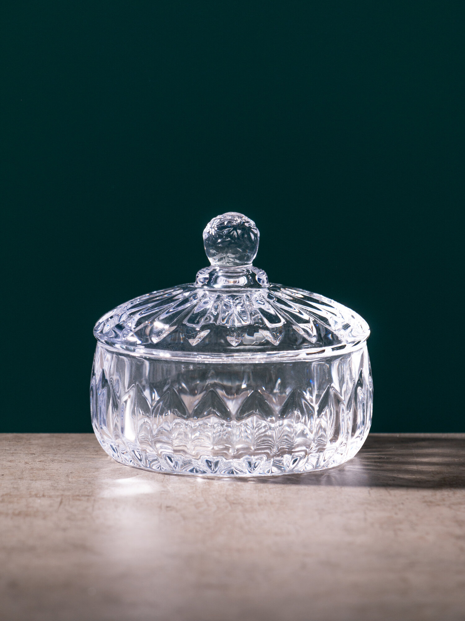 Банка для хранения продуктов Lefard "Crystal", с крышкой, 12 х 10 см, 320 мл, стеклянная